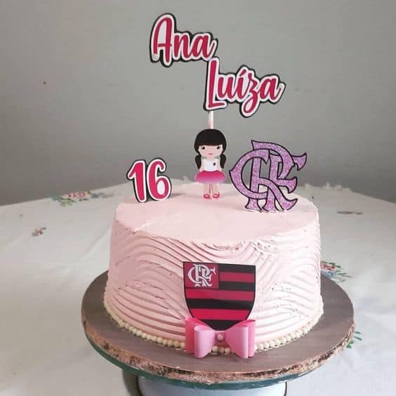 bolo do Flamengo feminino