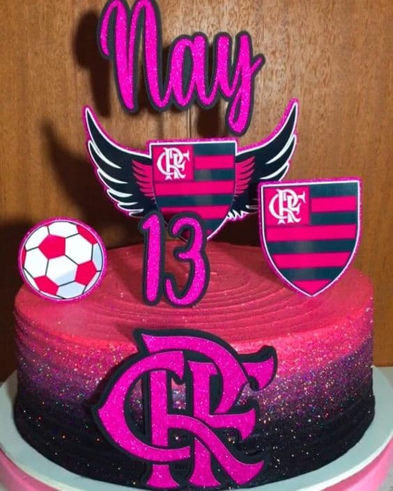 bolo do Flamengo feminino