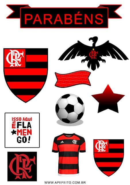 dicas de topo de bolo do Flamengo masculino
