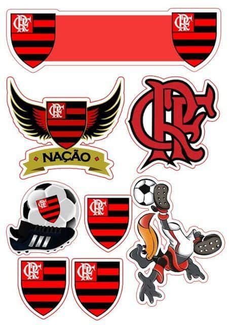 lindas ideias de topo de bolo do Flamengo masculino