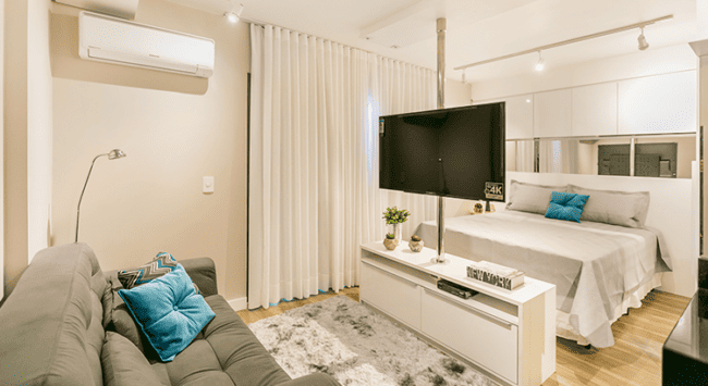 27 decoração clean apartamento studio Sym Imóveis