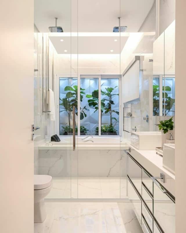 30 banheiro clean e contemporâneo Pinterest