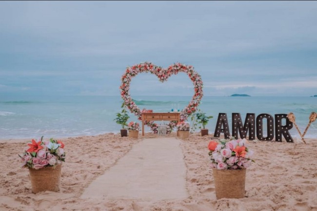39 decoração simples casamento na praia @celebrantewedding