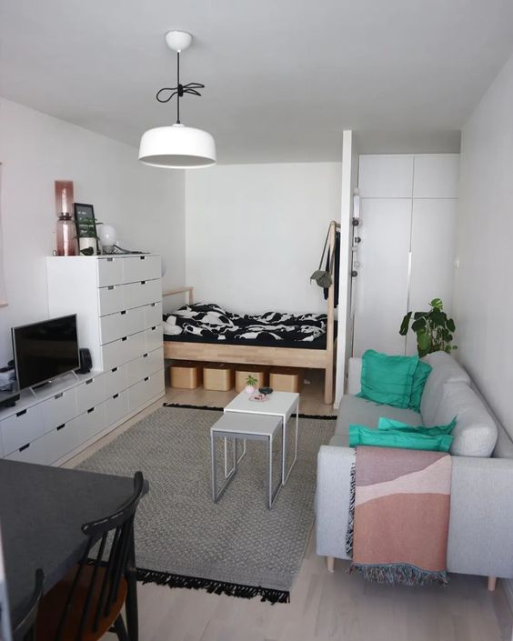 5 apartamento studio simples Pinterest