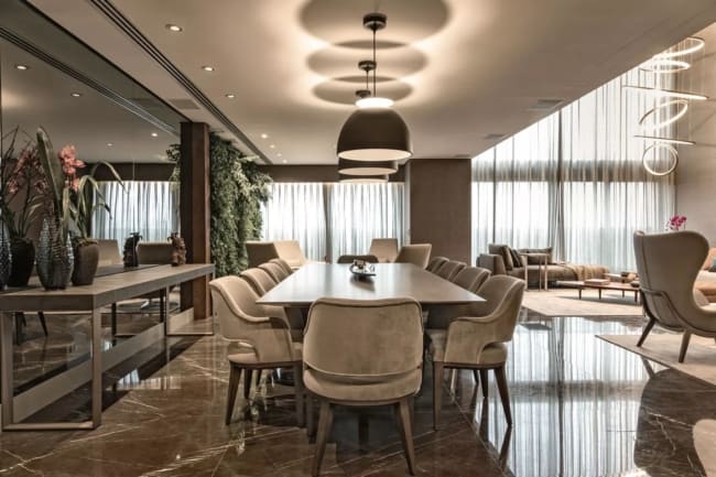 51 piso em mármore cinza Gris Armani Casa Vogue