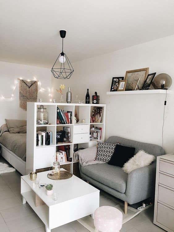 7 decoração simples apartamento studio Pinterest
