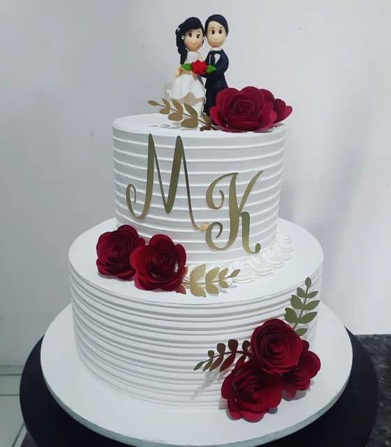 bolo de casamento civil