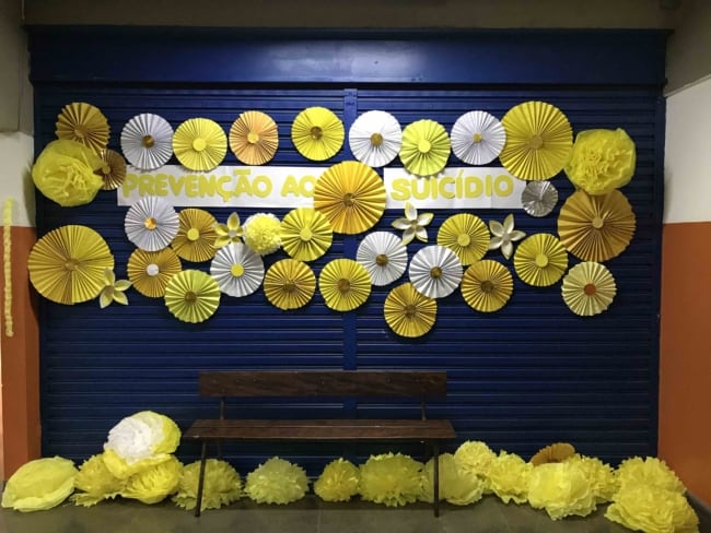 10 decoração setembro amarelo Secretaria da Educação