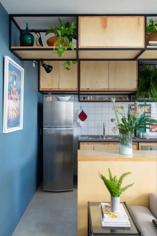11 cozinha com móveis de madeira compensada Casa Vogue
