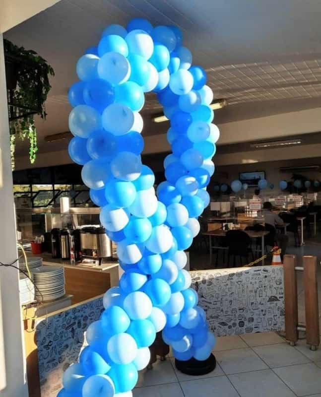 14 laço de balões novembro azul Pinterest