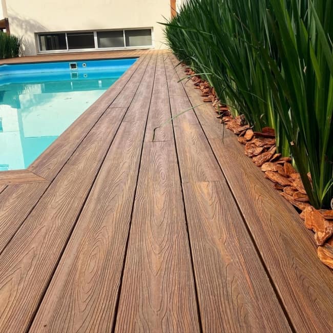 2 deck piscina em madeira plástica @ciclowood