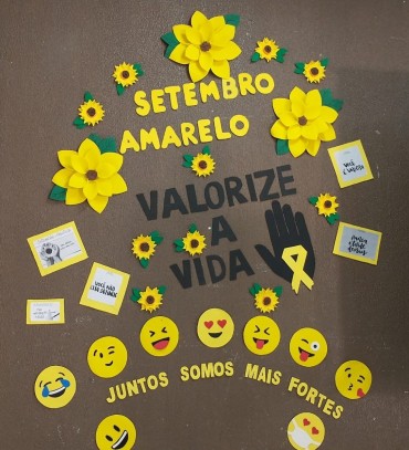 2 decoração EVA setembro amarelo Prefeitura Municipal de Quatá