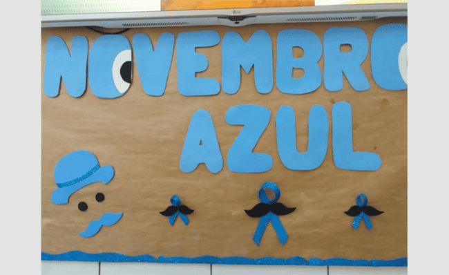 8 decoração simples em EVA novembro azul Tribuna de Restinga