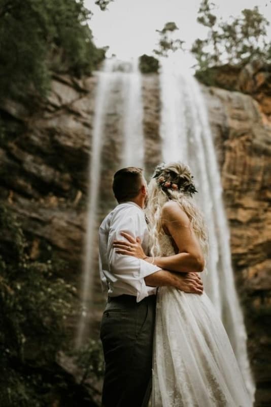 casamento na cachoeira