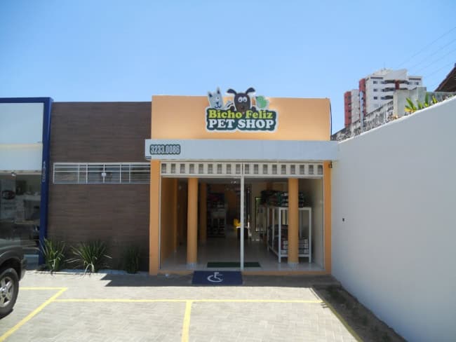 10 fachada simples pet shop Bicho Feliz Pet Shop