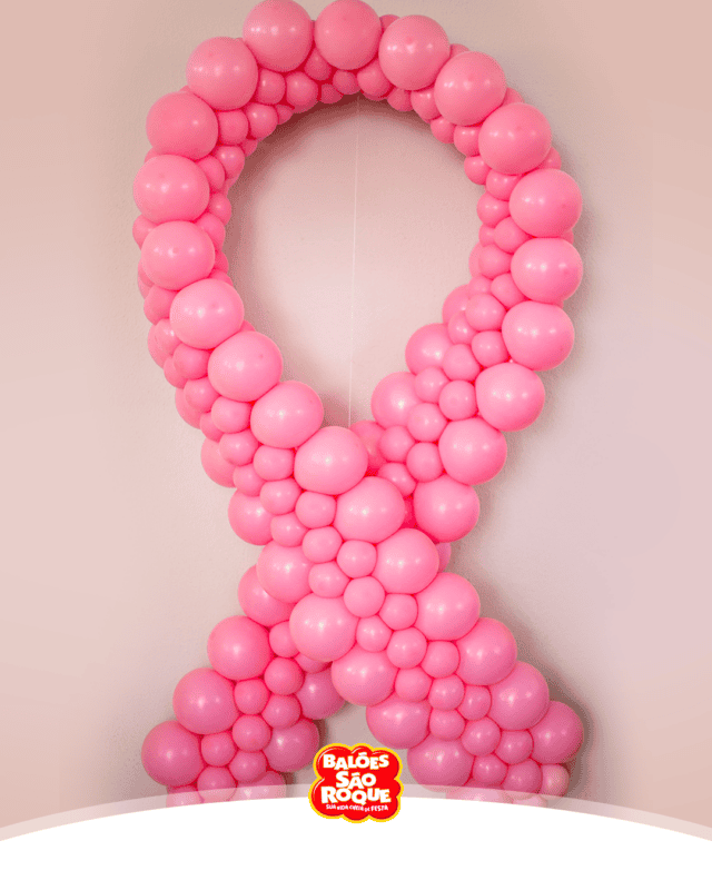 13 decoração balões outubro rosa Balões São Roque