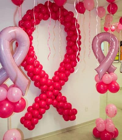 17 decoração balões outubro rosa Pinterest