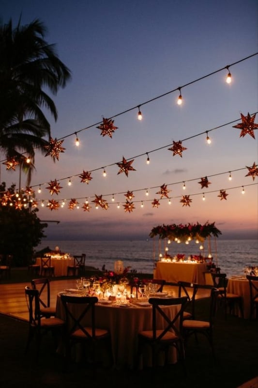 21 decoração casamento na praia à noite Pinterest