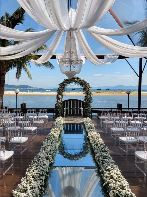 25 decoração sofisticada casamento na praia Pinterest