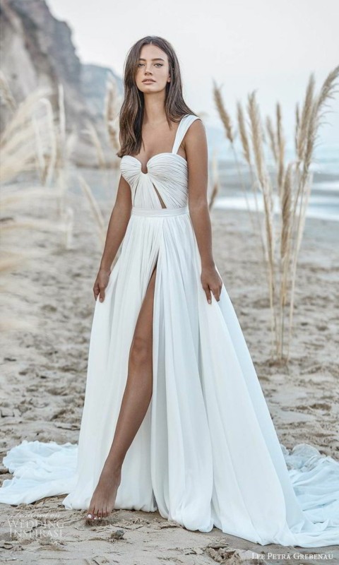 33 vestido de noiva longo casamento na praia Pinterest