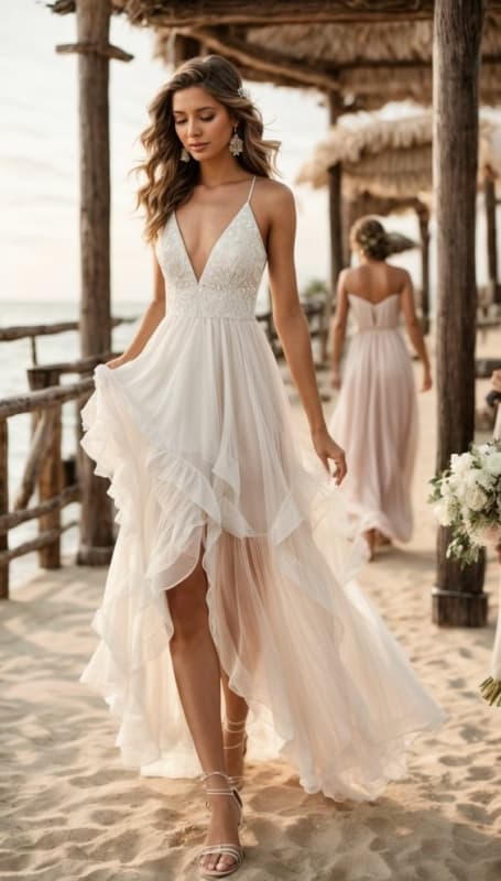 34 vestido de noiva para casamento na praia Pinterest
