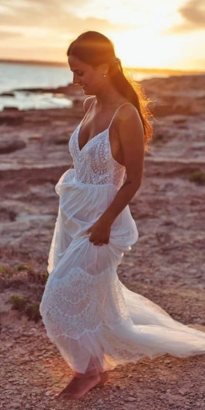 35 vestido de noiva casamento na praia Pinterest