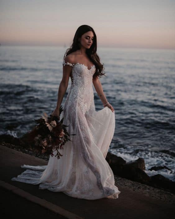 37 vestido de noiva casamento praia Pinterest