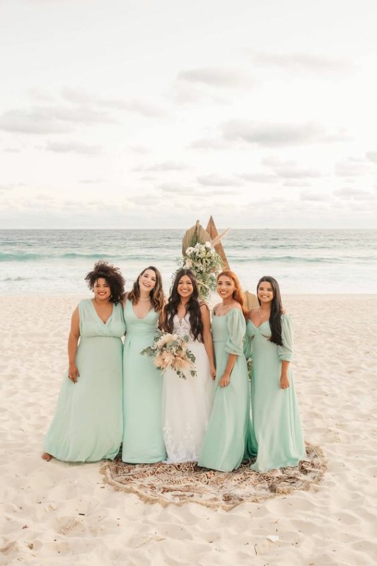 41 traje madrinhas casamento na praia Pinterest
