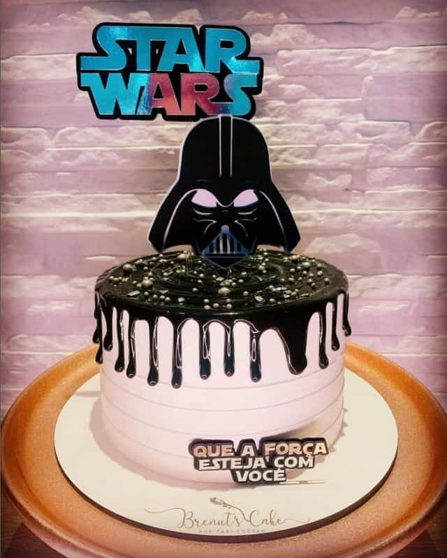 5 bolo simples Star Wars @brenuts cake
