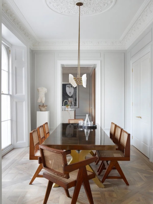 5 sala de jantar com cadeira de madeira teca Casa Vogue