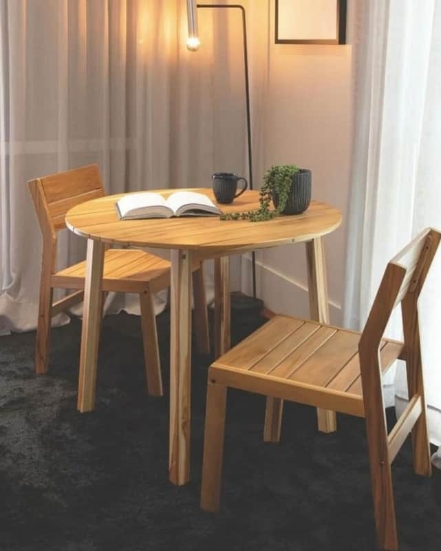 7 mesa e cadeiras em madeira Teca @ambientesexternos igui