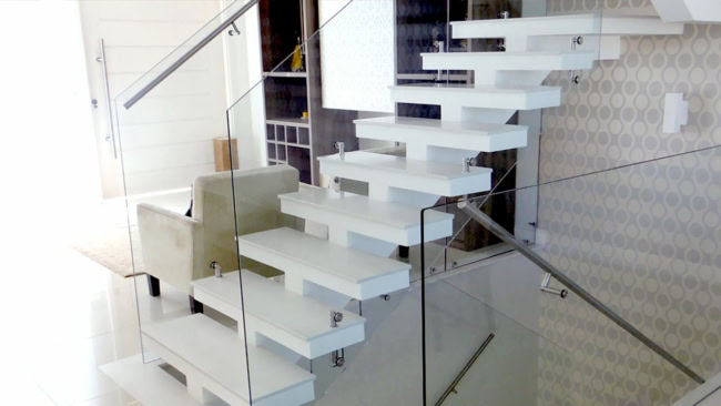 28 escada moderna em branco prime Pinterest
