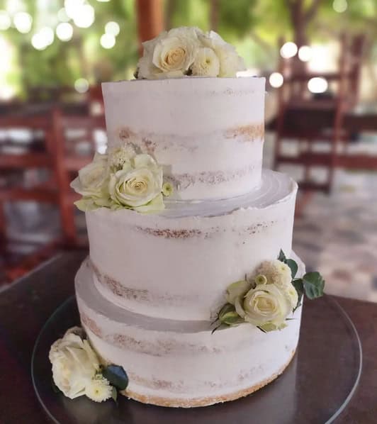 37 bolo com flores casamento country @dggourmeteria