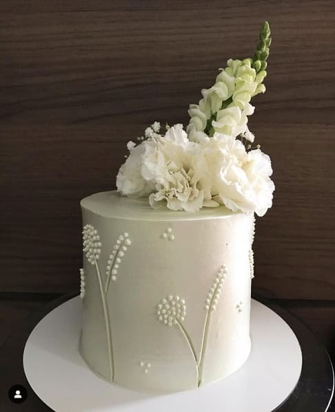 4 bolo 1 andar com flores casamento @andrezzagomessweets