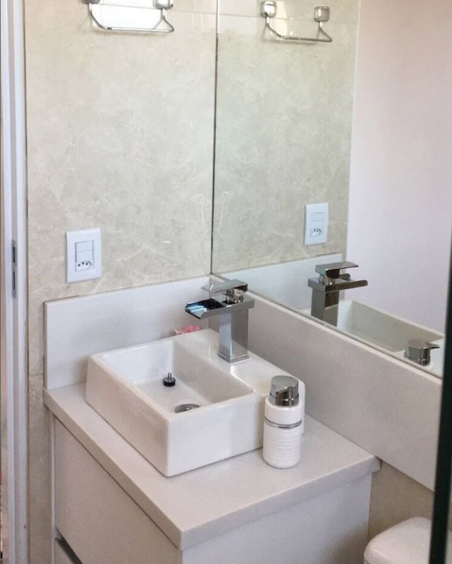 6 bancada de banheiro em mármore branco prime @nossoap636