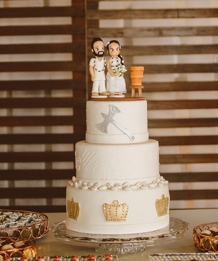 19 bolo casamento umbandista @giseleramosassessoria