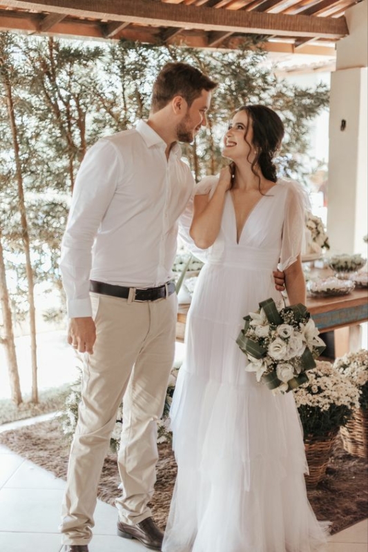 20 traje noiva e noivo casamento rústico simples Pinterest