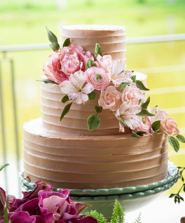 25 bolo de casamento com flores @pieceofcakebr