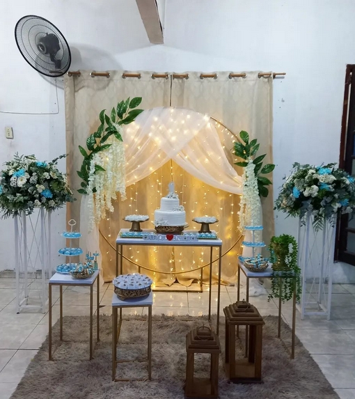 9 decoração simples festa casamento umbanda @mil sabores20