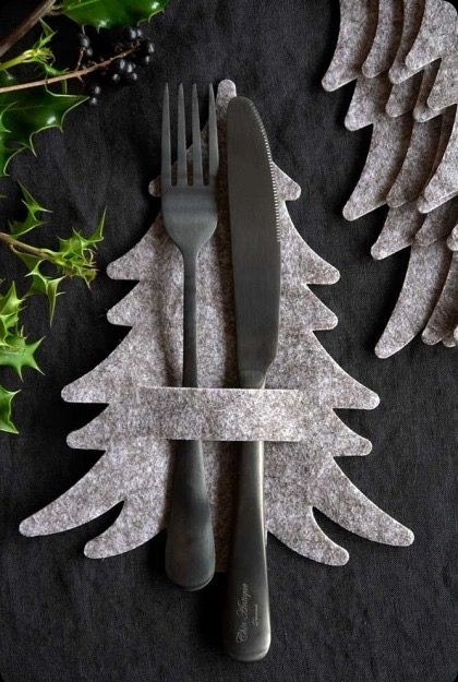 1 decoração simples para mesa de natal Pinterest