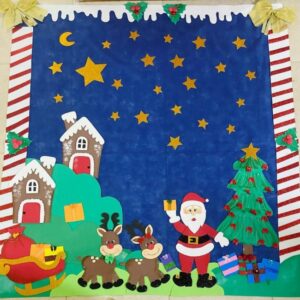 Painel de Natal – 29 ideias criativas para decorar casas e escolas!