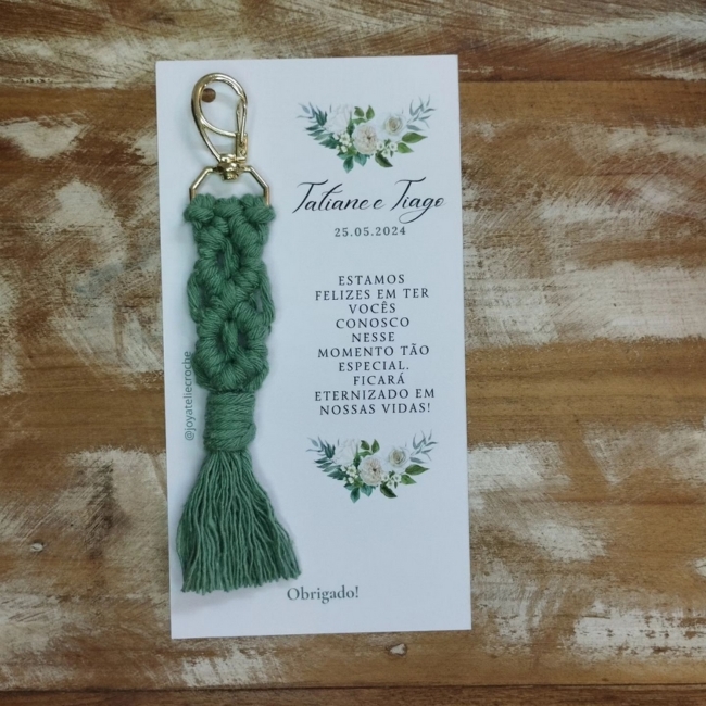 1 lembrancinha simples e artesanal madrinha de casamento @joyateliecroche