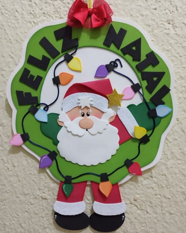 1 guirlanda de natal em EVA @realizefest7