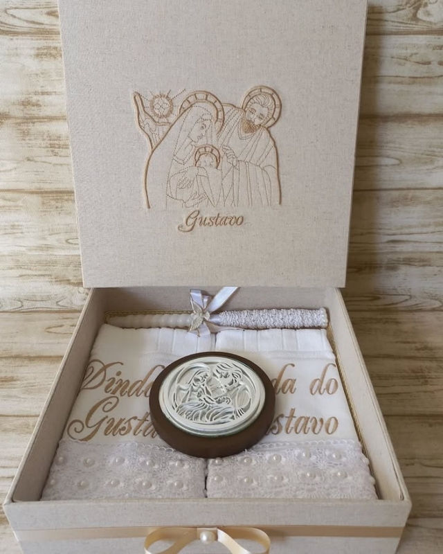 8 caixa personalizada padrinhos batismo @ciadossonhosatelier