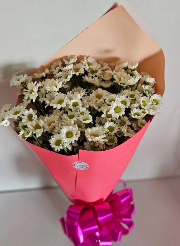 1 buquê de margaridas brancas @floricultura vitoriacestas