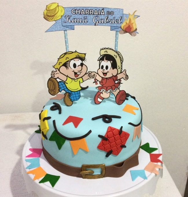 23 bolo Chico Bento e Rosinha @talmaetalfilha confeitaria