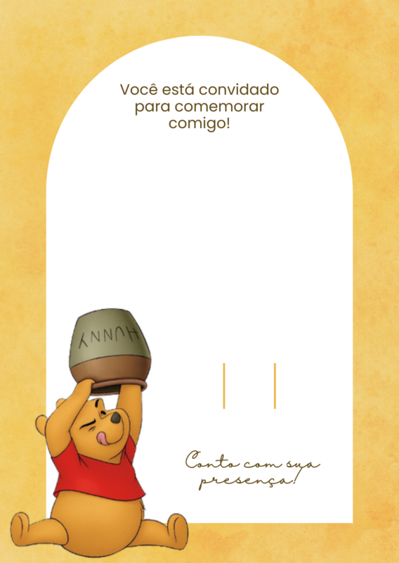 29 convite ursinho Pooh grátis