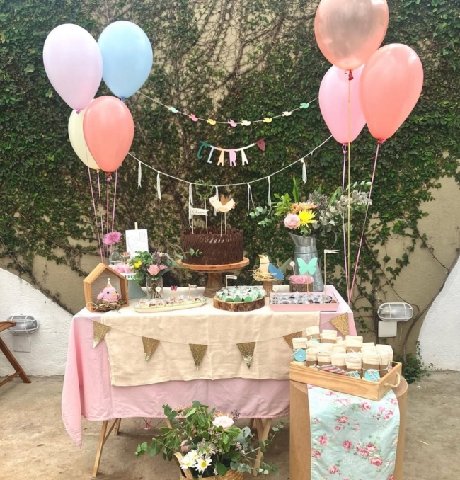 1 decoração simples chá de bebê passarinho @festinhas