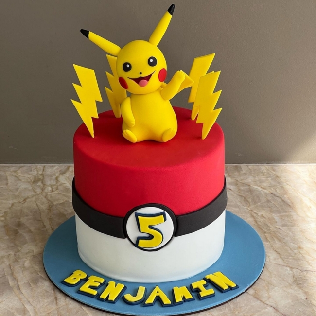 12 bolo Pikachu em pasta americana @chris colares