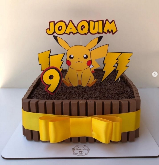 14 bolo Pikachu quadrado @docesdamii